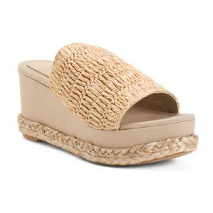 TORGEIS Braided Wedge Sandals - New in Box